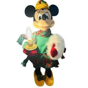 Disney Store Mickey’s Winter Wonderland Musical Animated 22” Minnie Mouse 1996